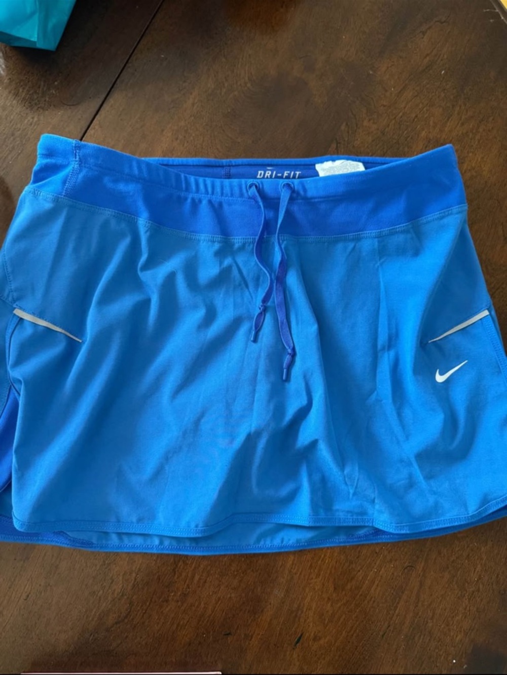 Nike Blue Athletic Skort with Drawstring Waist